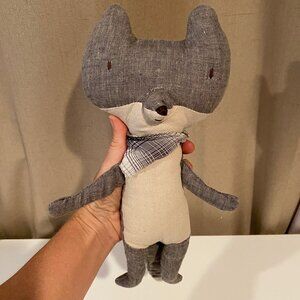Maileg Plush Silver Fox 12 Fox and‎ Friends Collection Danish Toy